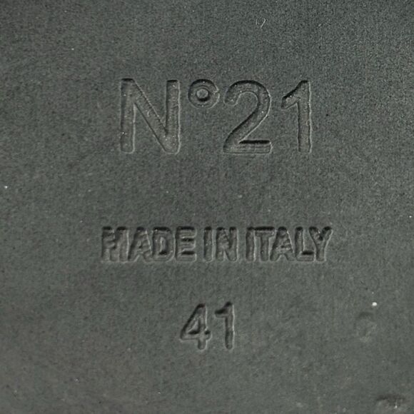 N°21 Purple Sandal Slide Crystal Accent Slippers Size 11 - Picture 7 of 12